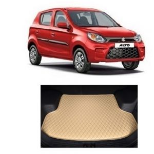 7D Car Trunk/Boot/Dicky PU Leatherette Mat for	Alto 800  - Beige